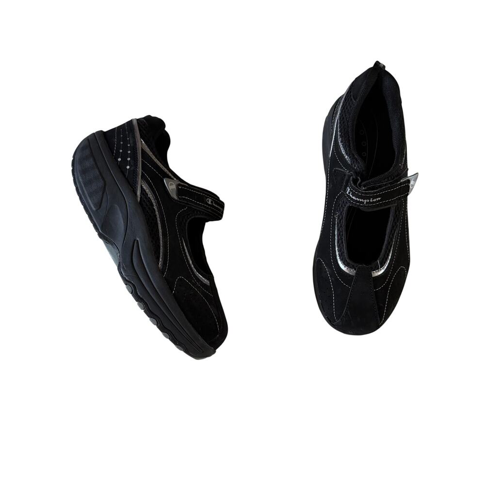 need size NWT Black Vintage Y2K Champion Platform Mary Jane Sneaker 2010s